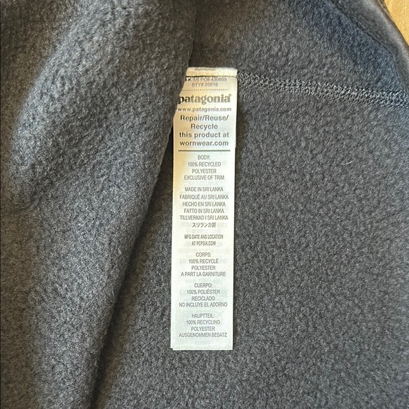 NWT Patagonia Better Sweater Black Sweatshirt Quarter-Zip STY25618 Women’s XL - Picture 9 of 12